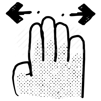 gesture, hands, toggle, left, right, arrow, pointer